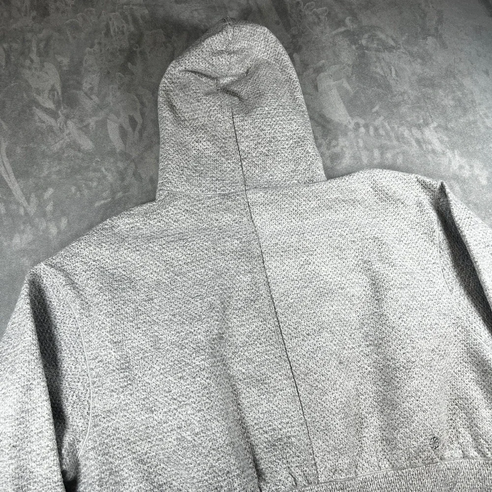 Nike Tech Pack Therma-FIT ADV Hoodie Womens Medium Gray Textured Knit Cropped